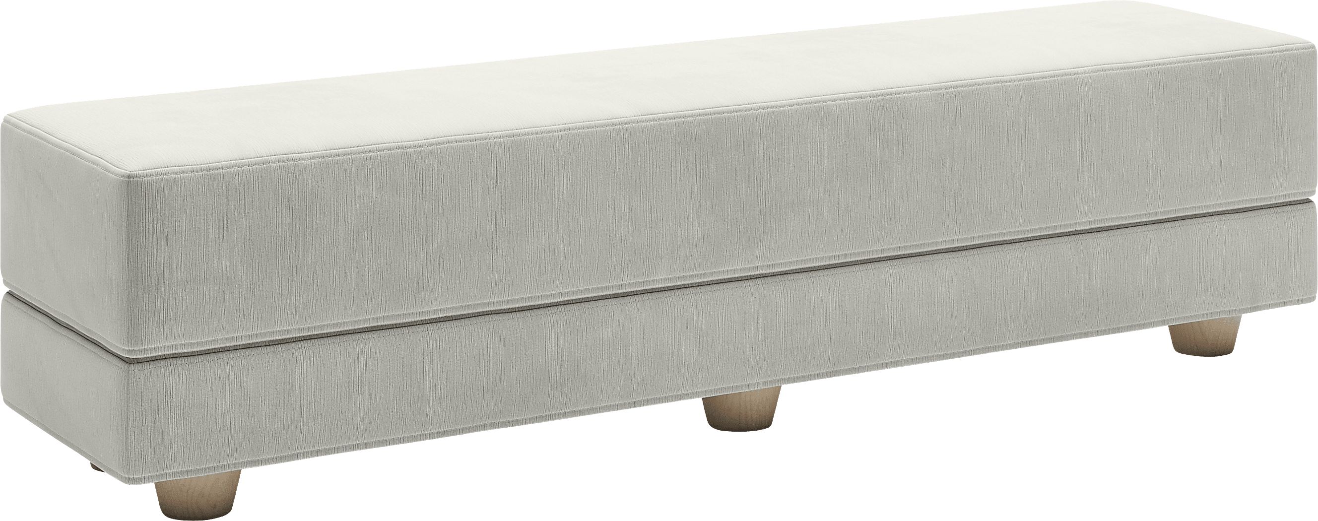 Casila Light Gray Twin Bed Bench