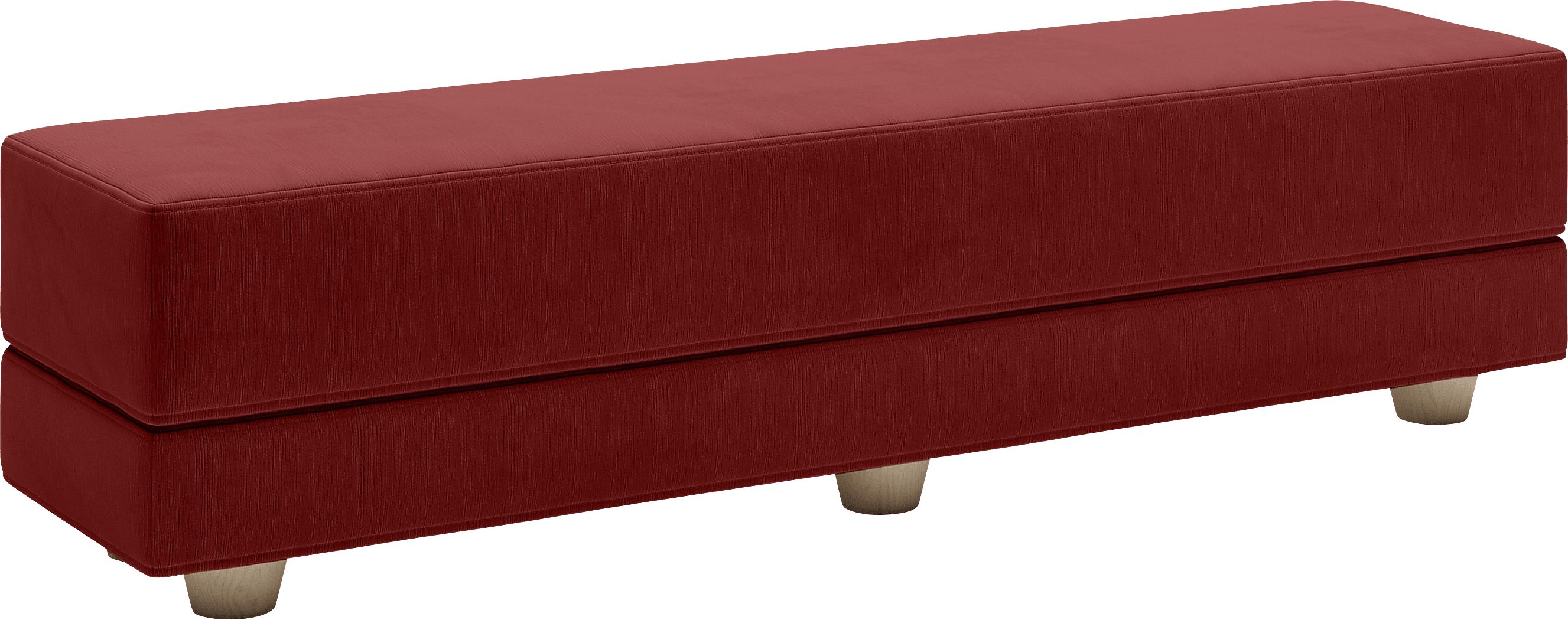 Casila Red Twin Bed Bench