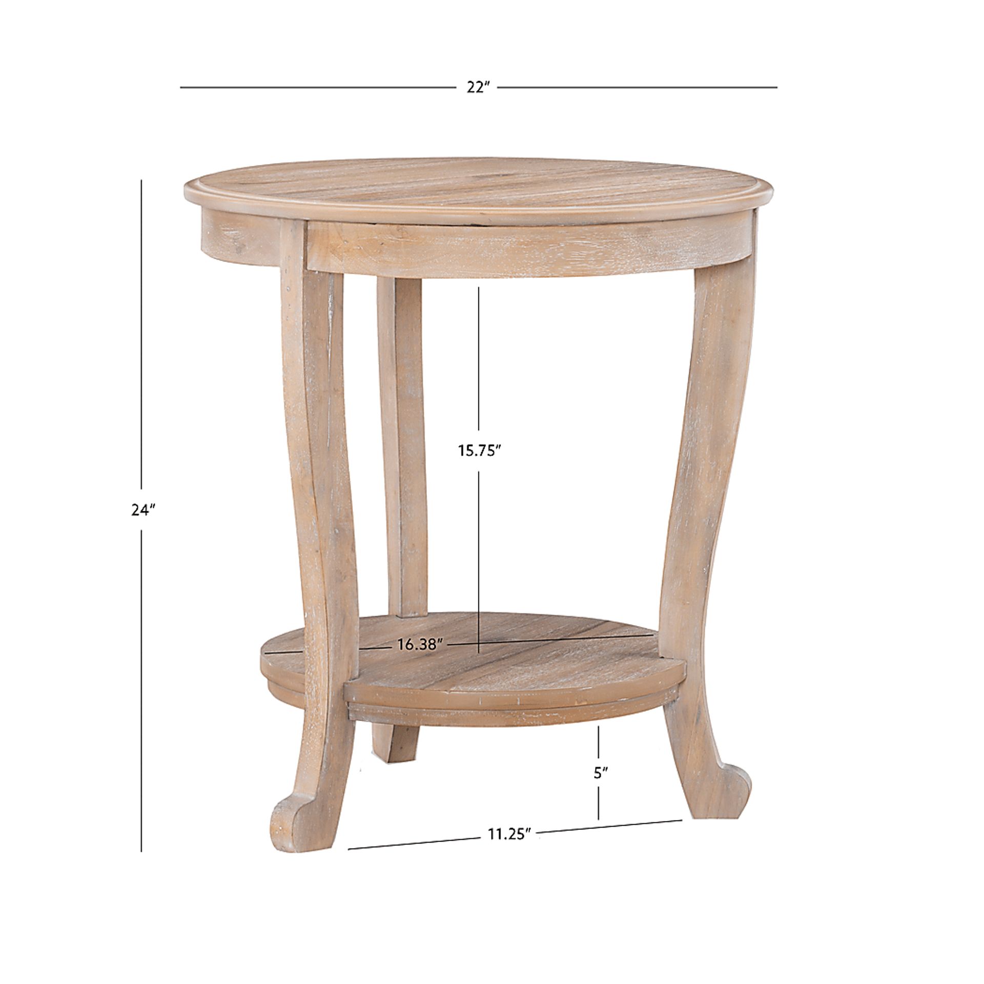 Casilda Natural End Table - Image 7