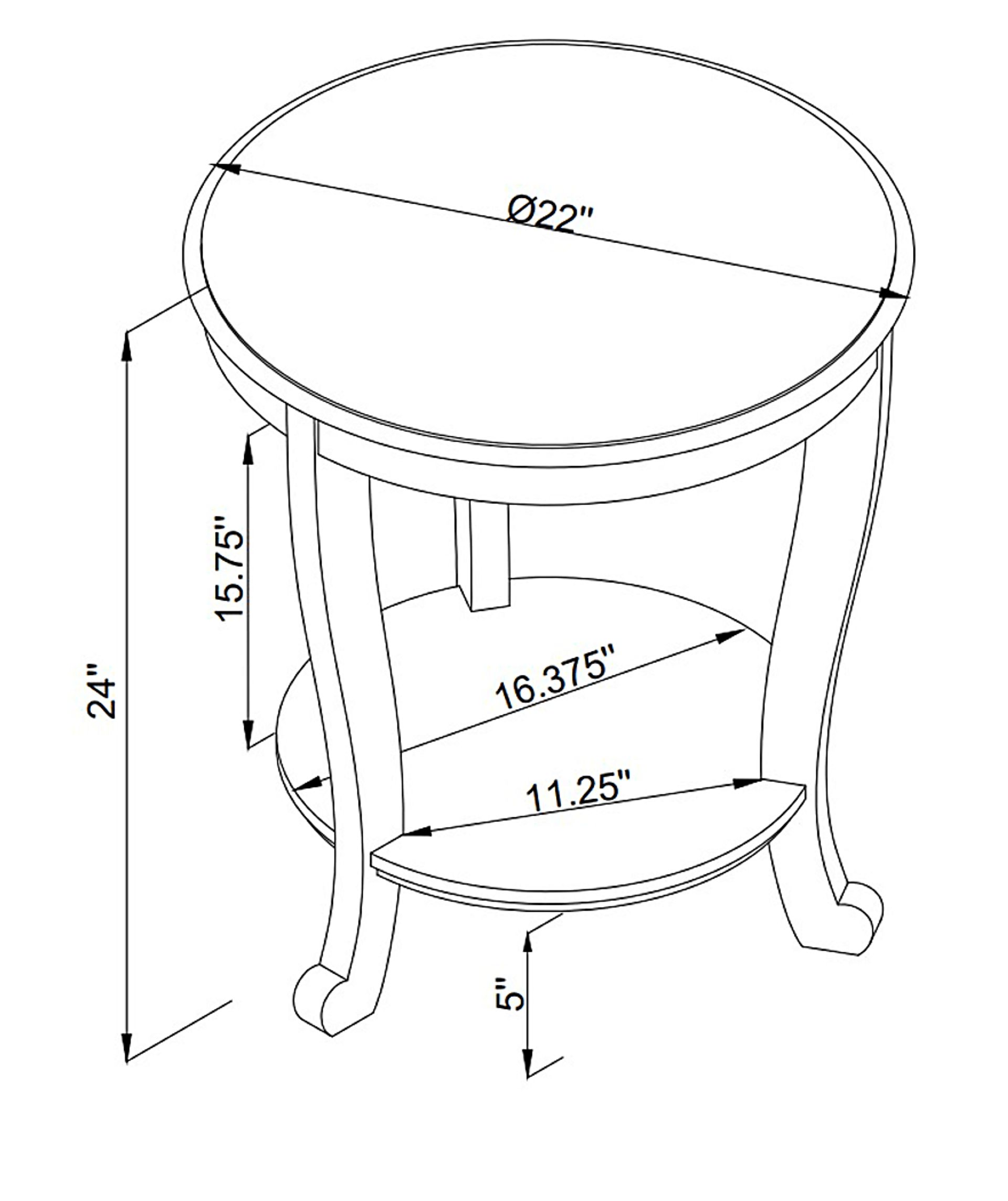 Casilda White End Table - Image 9