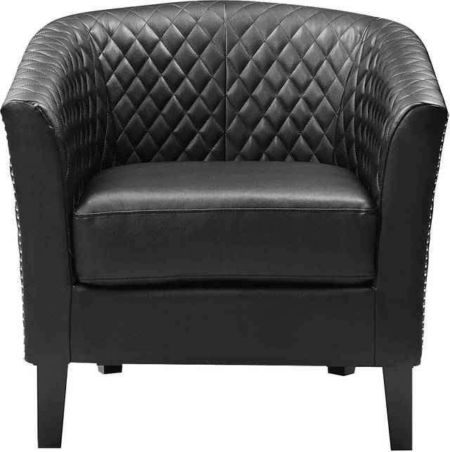 Casino Drive Black Accent Chair - Thumbnail - Image 2