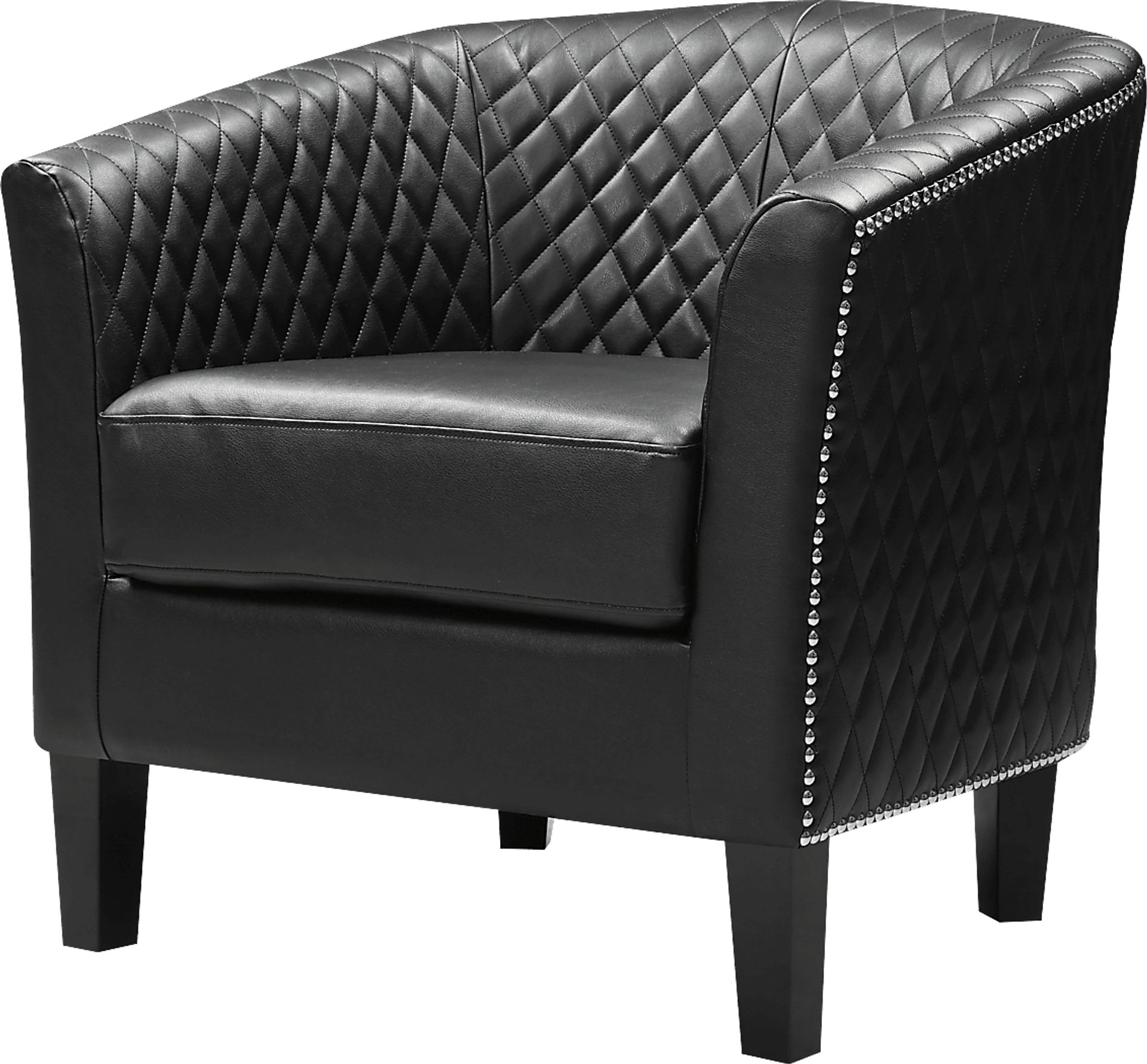 Casino Drive Black Accent Chair - Image 3
