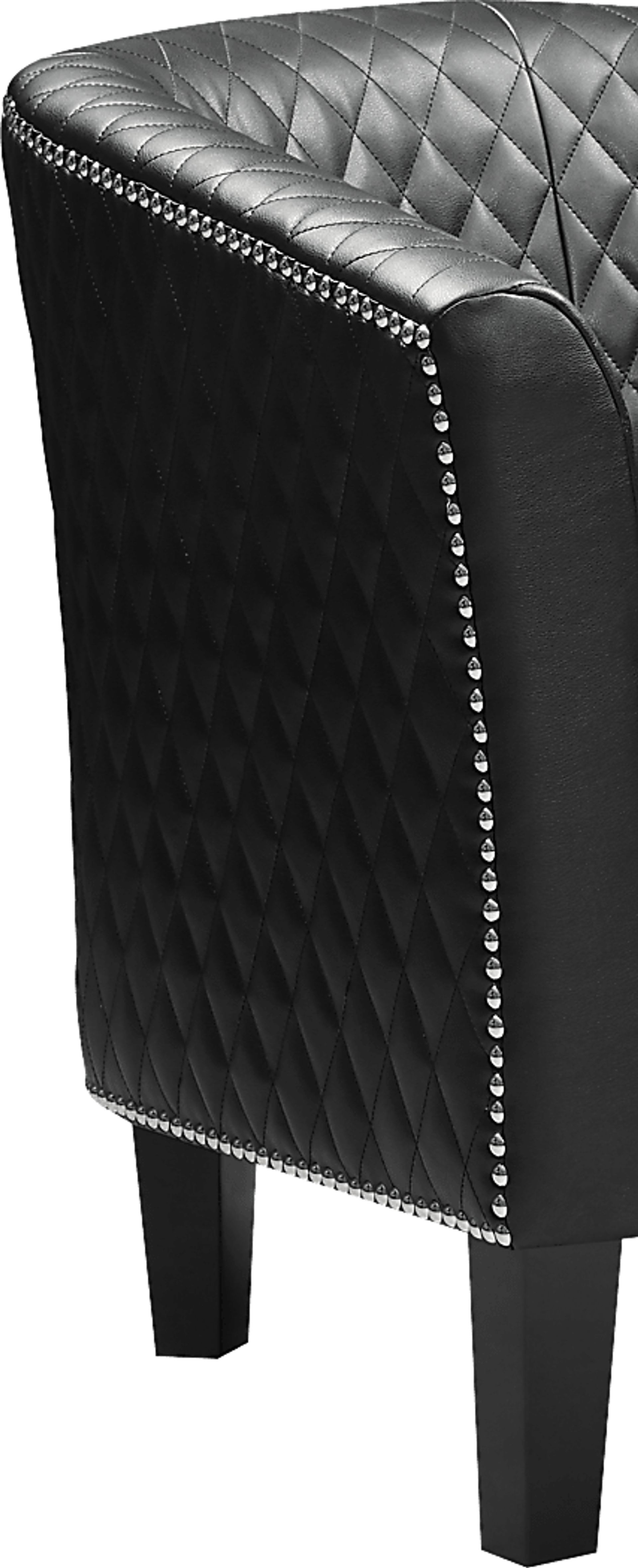 Casino Drive Black Accent Chair - Image 4