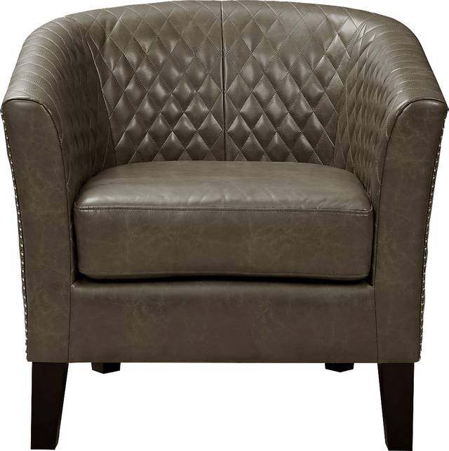 Casino Drive Brown Accent Chair - Thumbnail - Image 2