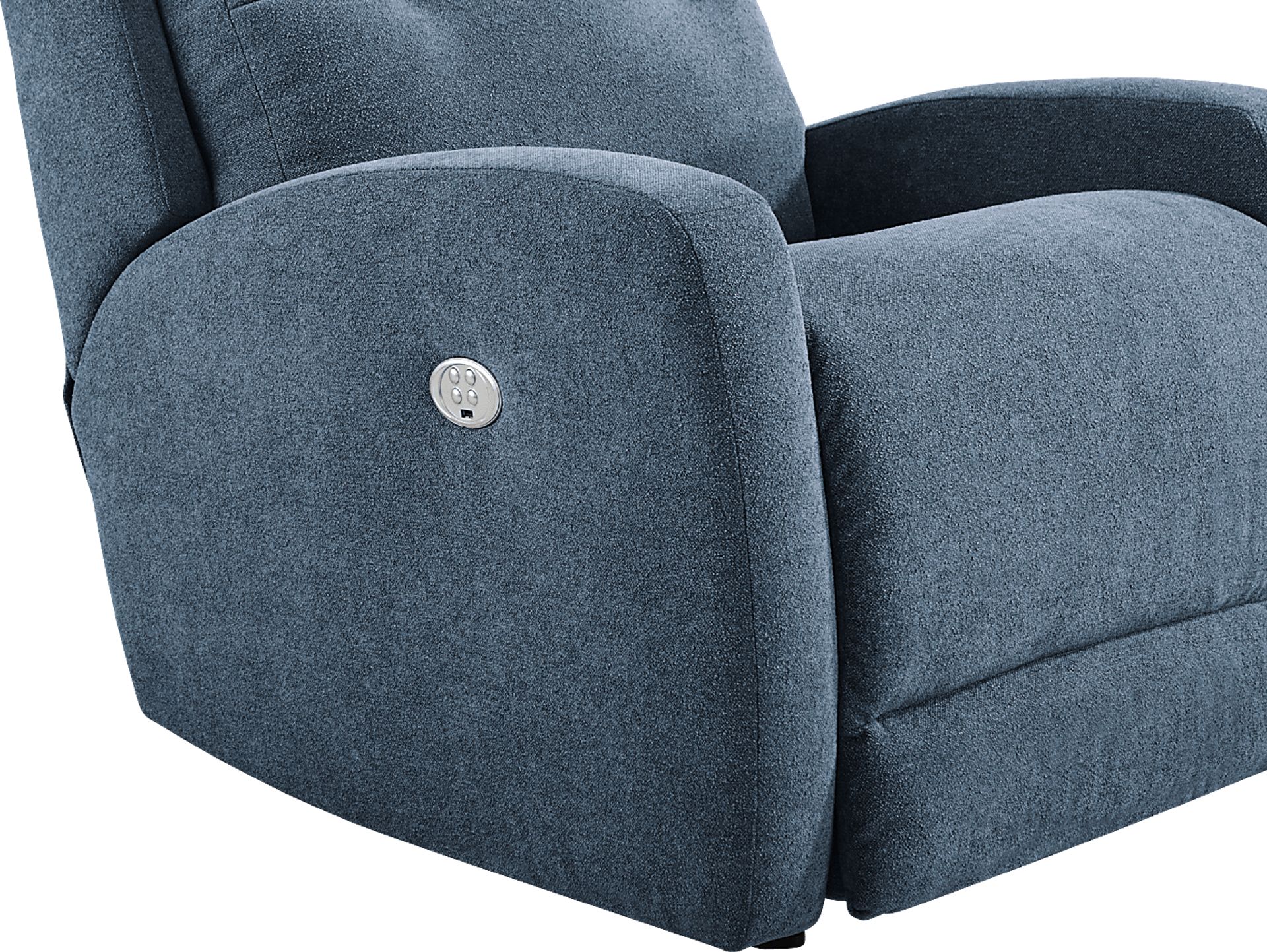 Cason Lane Blue Dual Power Recliner - Image 4