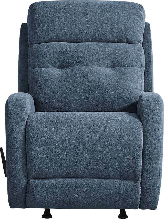 Cason Lane Blue Rocker Recliner - Thumbnail - Image 4
