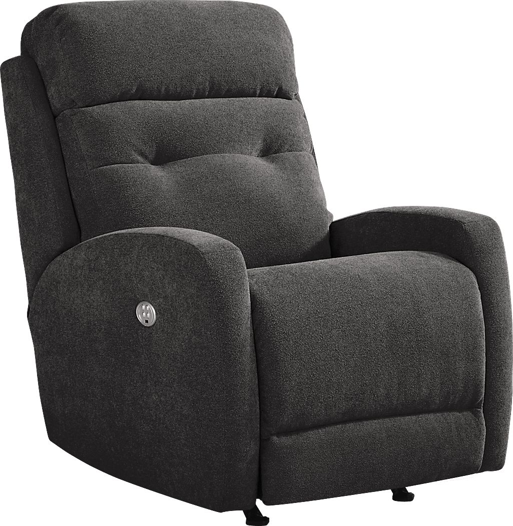 Cason Lane Dark Gray Dual Power Recliner Rooms To Go