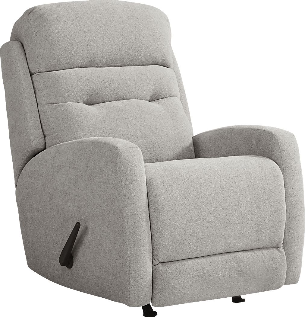 Cason Lane Light Gray Rocker Recliner - Rooms To Go