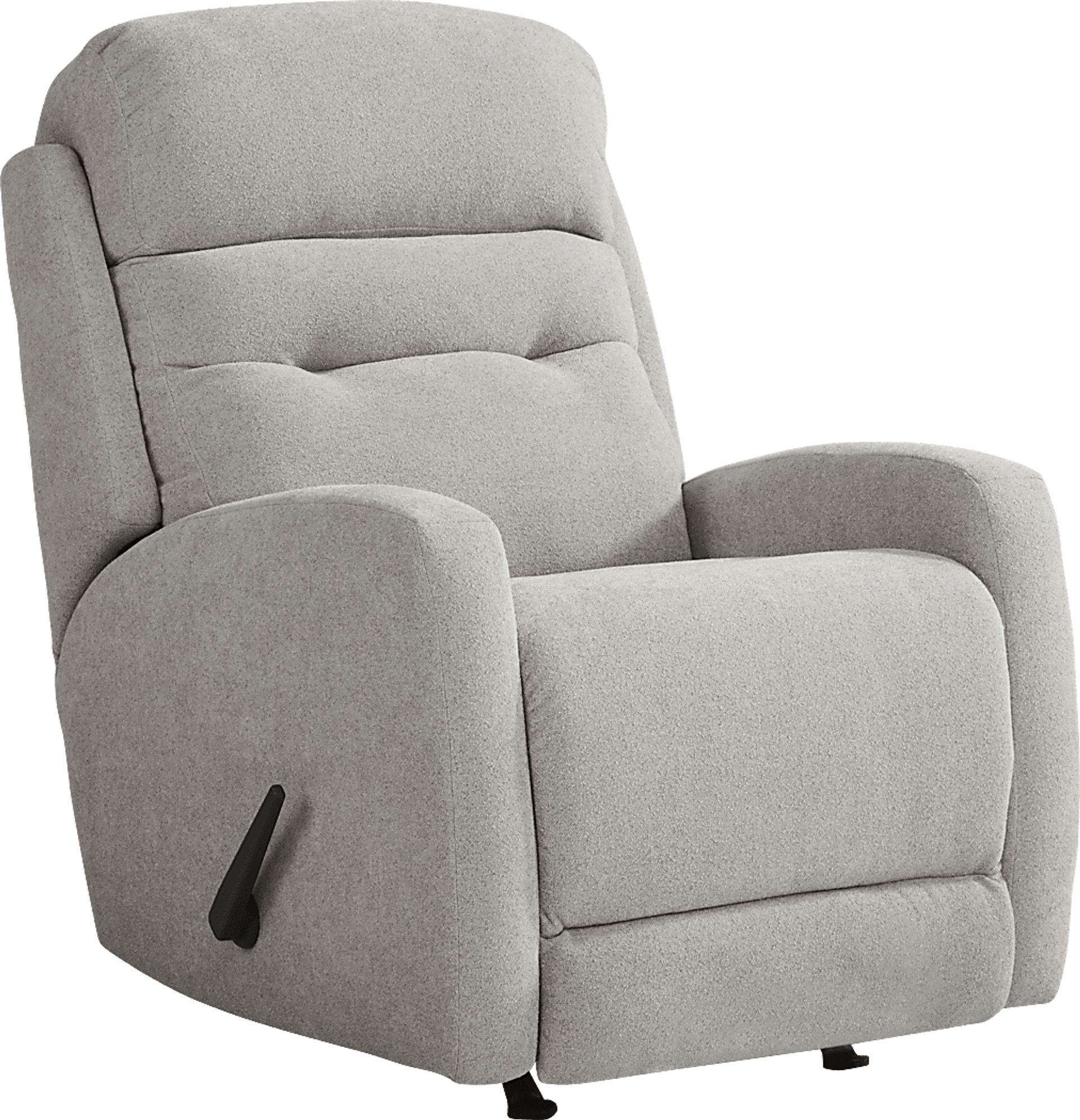 Cason Lane Light Gray Rocker Recliner - Image 1