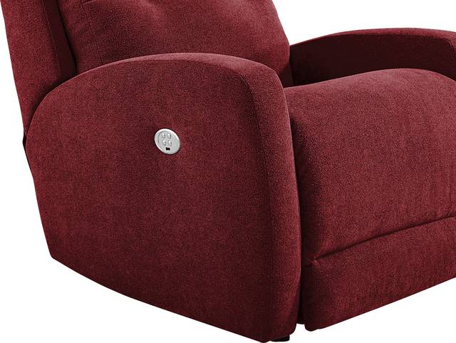 Cason Lane Red Dual Power Recliner - Thumbnail - Image 4