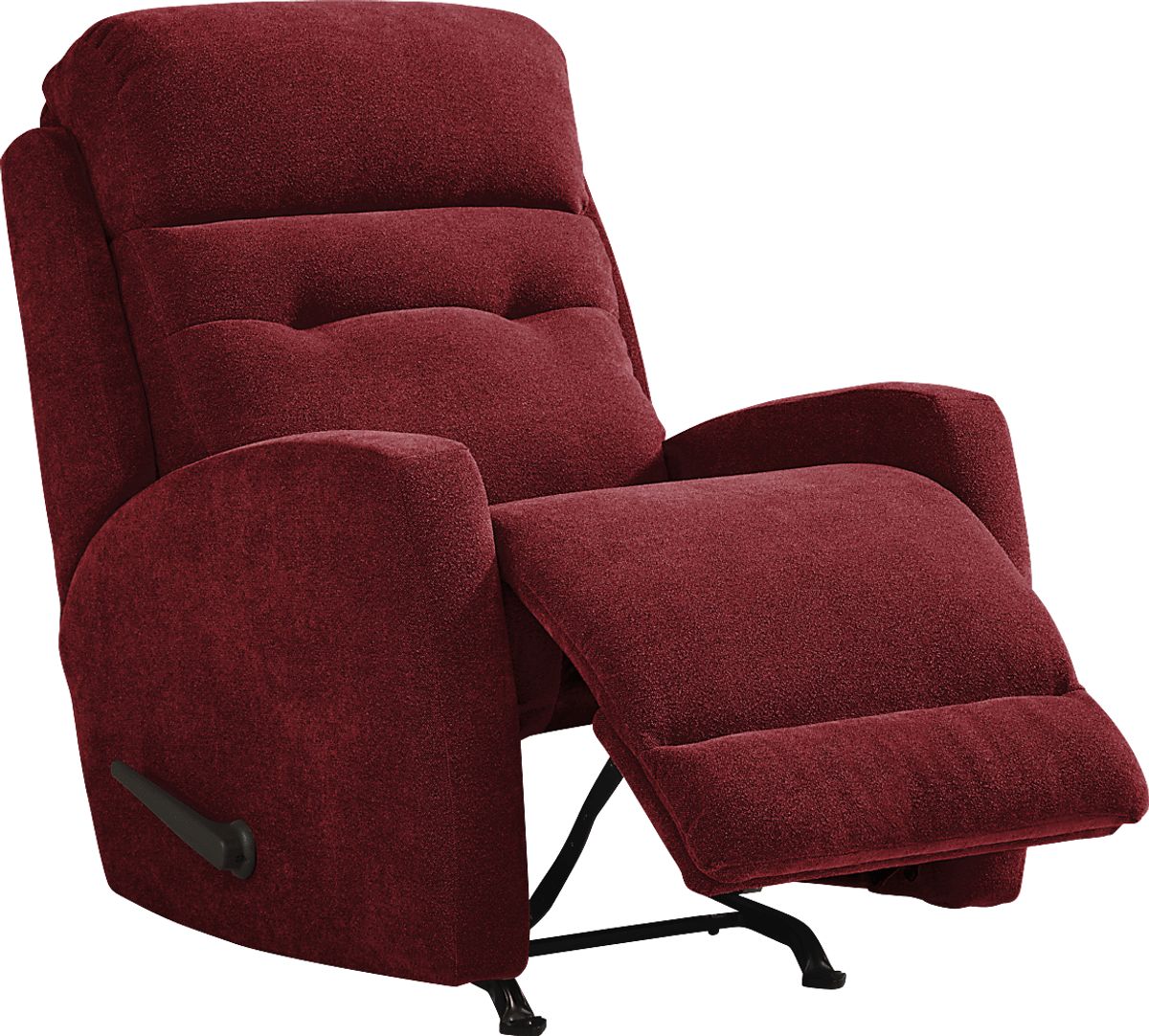 Cason Lane Red Chenille Fabric Rocker Recliner | Rooms to Go