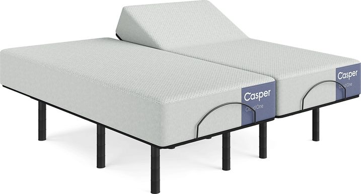 Casper Cloud One Split King Mattress with Head Up Only Base