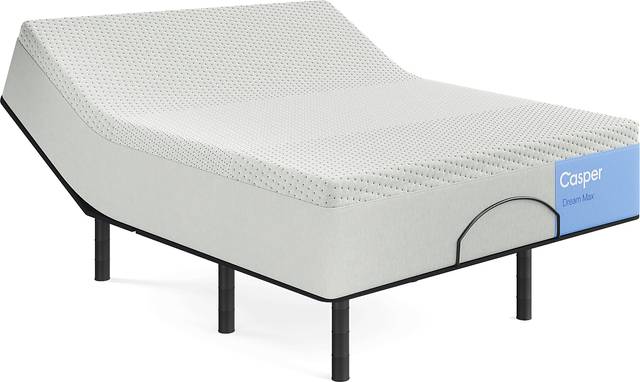 Casper Dream Max Queen Mattress with Head Up Only Base - Thumbnail - Image 1