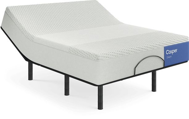 Casper Dream Queen Mattress with Head Up Only Base