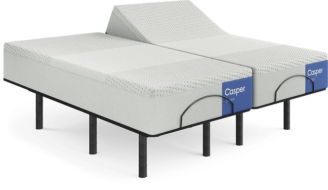 Casper Dream Split King Mattress with Head Up Only Base