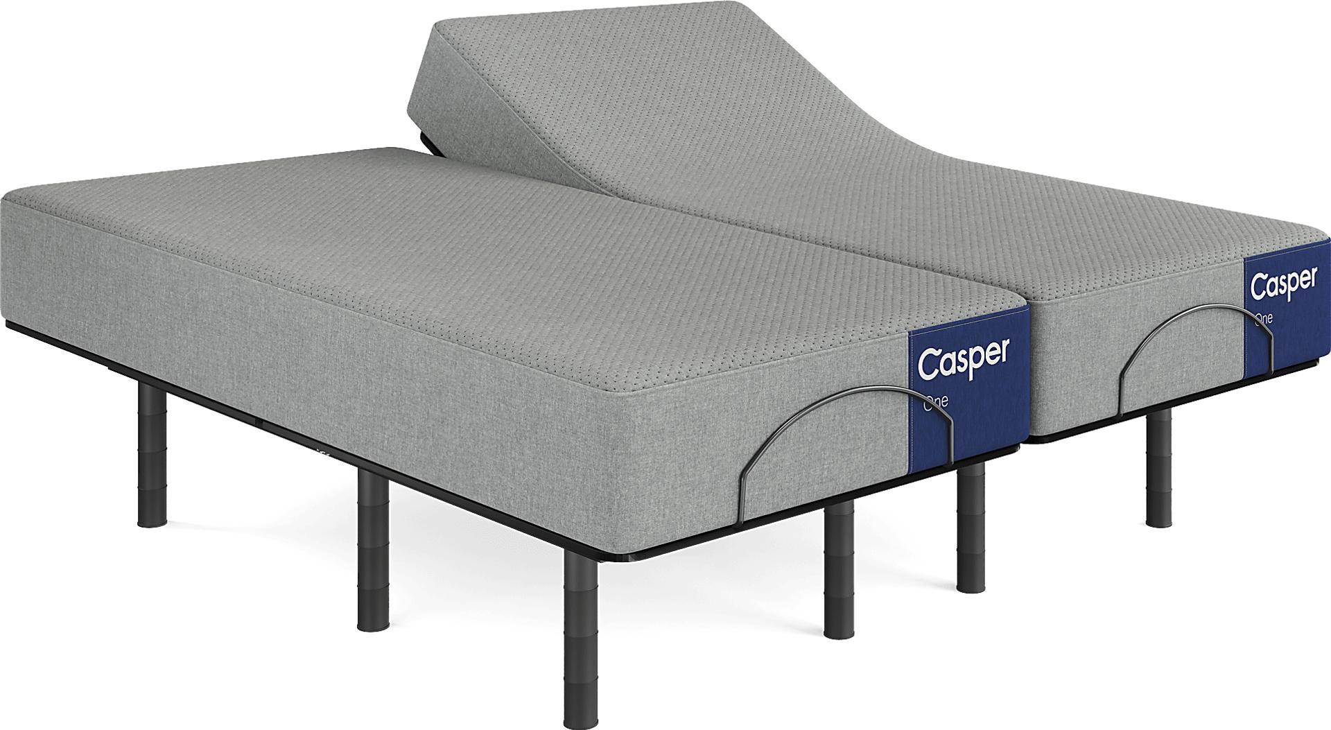 Casper One Split King Mattress with Head Up Only Base