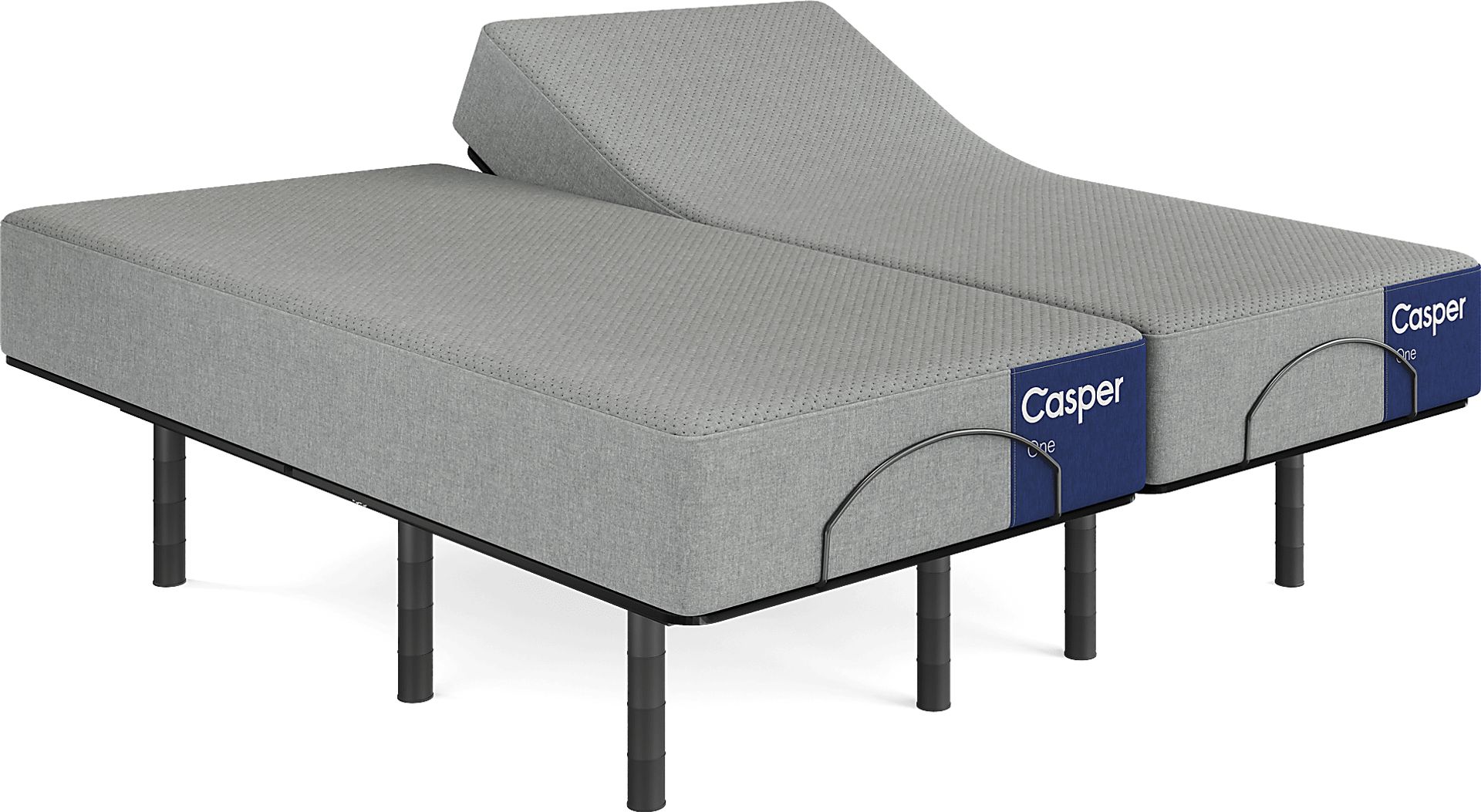 Casper One Split King Mattress with Head Up Only Base - Image 1