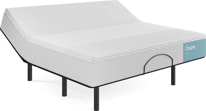 Casper Snow 2.0 King Mattress with Head Up Only Base
