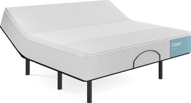 Casper Snow 2.0 King Mattress with Head Up Only Base - Thumbnail - Image 1