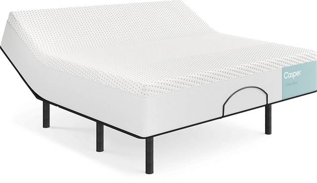 Casper Snow Max King Mattress with Head Up Only Base - Thumbnail - Image 1