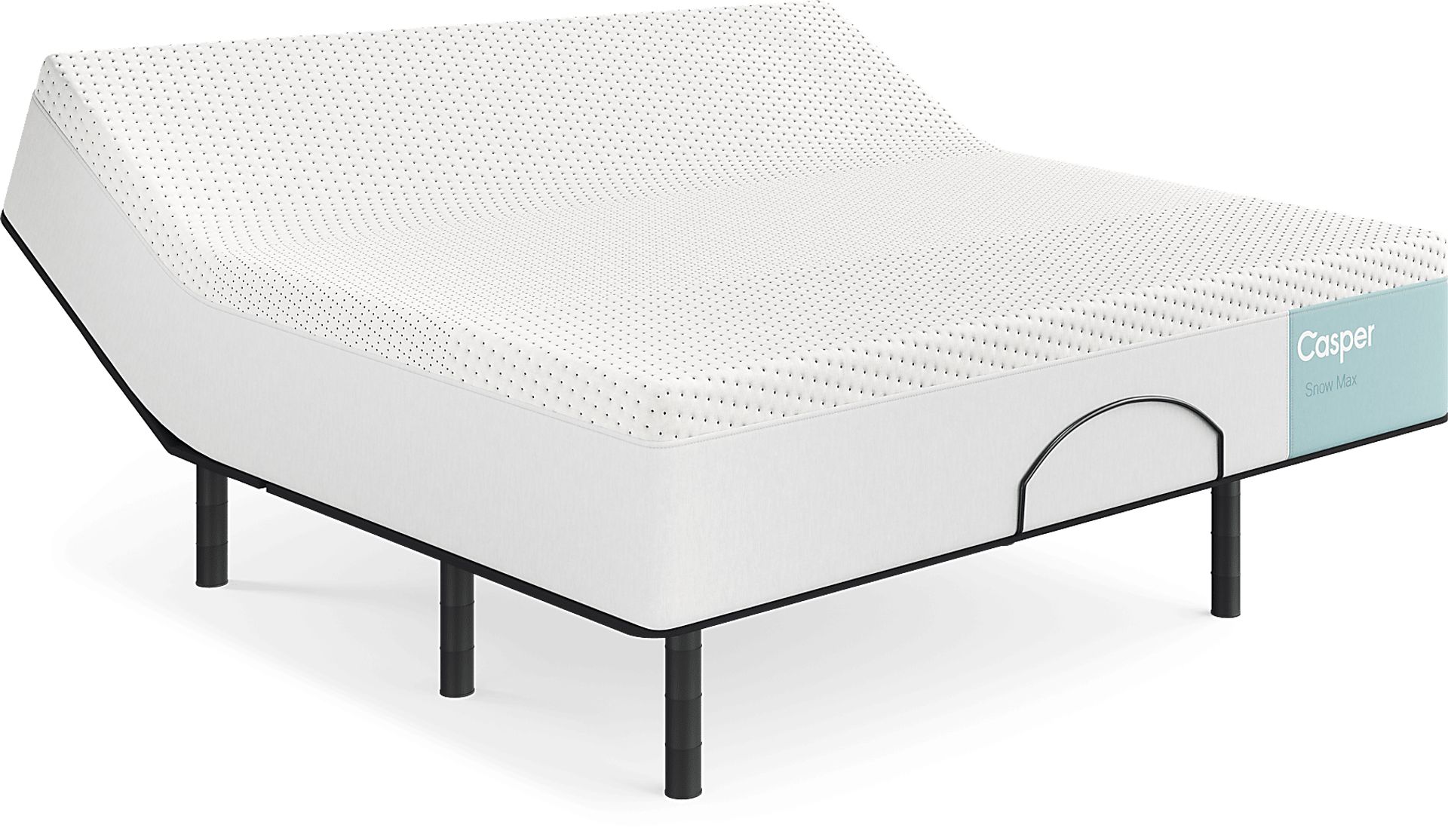 Casper Snow Max King Mattress with Head Up Only Base - Image 1