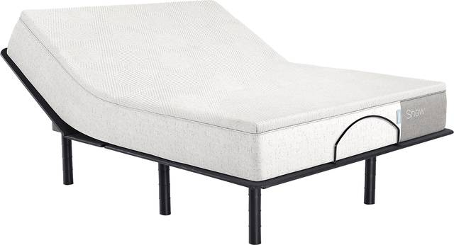 Casper Snow Queen Mattress with Head Up Only Base - Thumbnail - Image 1