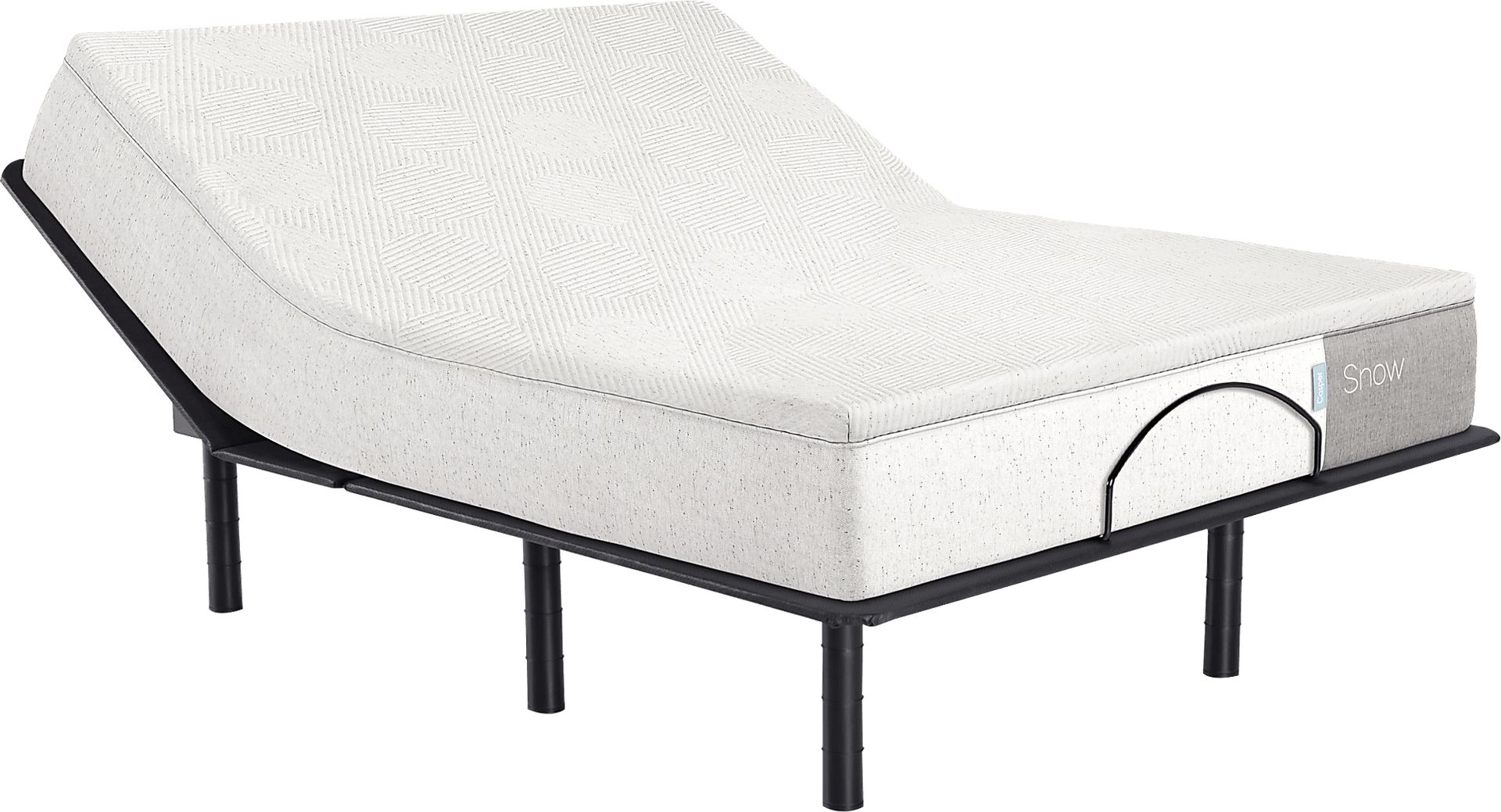 Casper Snow Queen Mattress with Head Up Only Base - Image 1