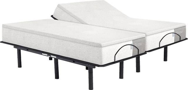 Casper Snow Split King Mattress with Head Up Only Base - Thumbnail - Image 1