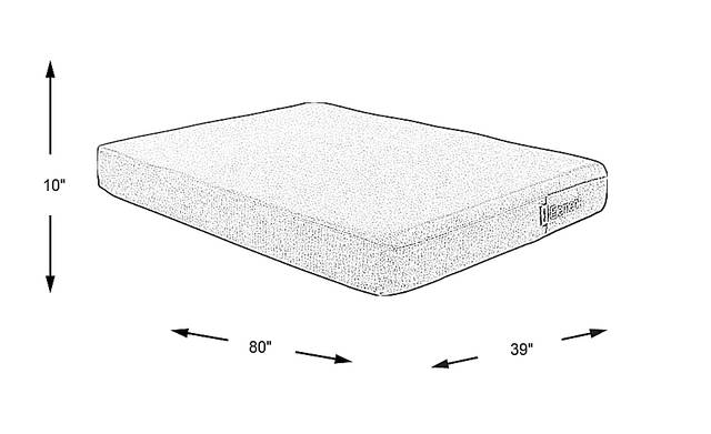 Dimension Image. Please refer to the Dimension Tab on this page for dimension details.