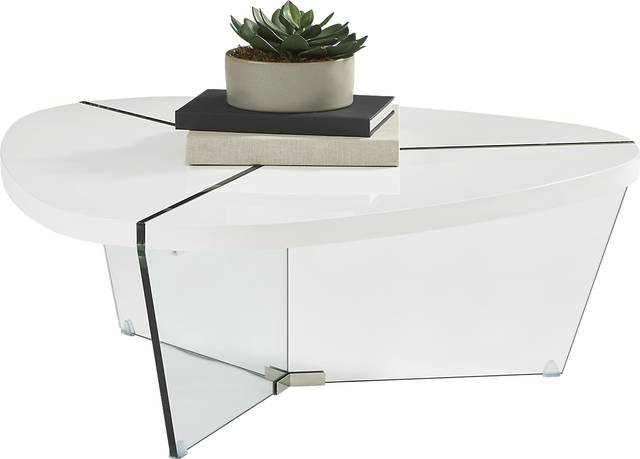 Caspian Court White Cocktail Table - Thumbnail - Image 2