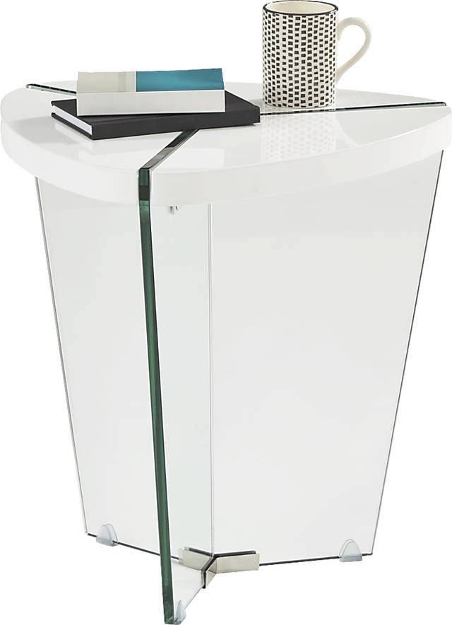 Caspian Court White End Table - Thumbnail - Image 2