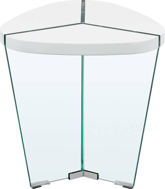 Caspian Court White End Table - Thumbnail - Image 1