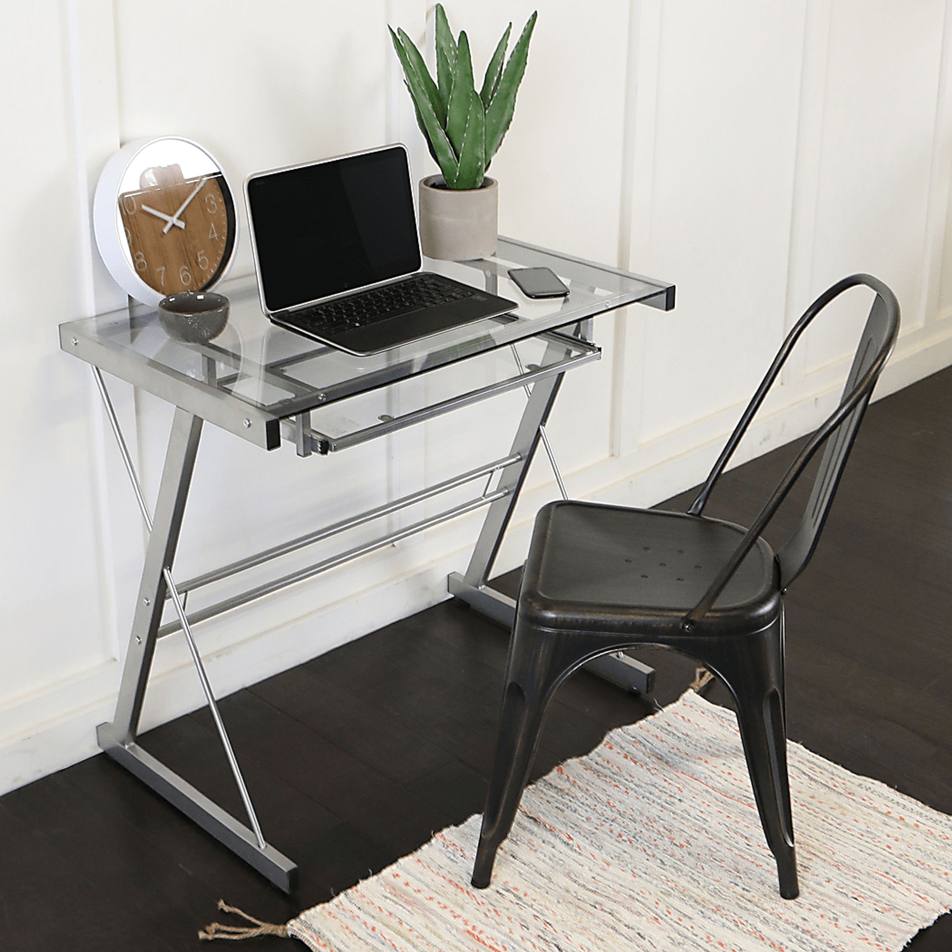 Casplan Gray Desk - Image 3