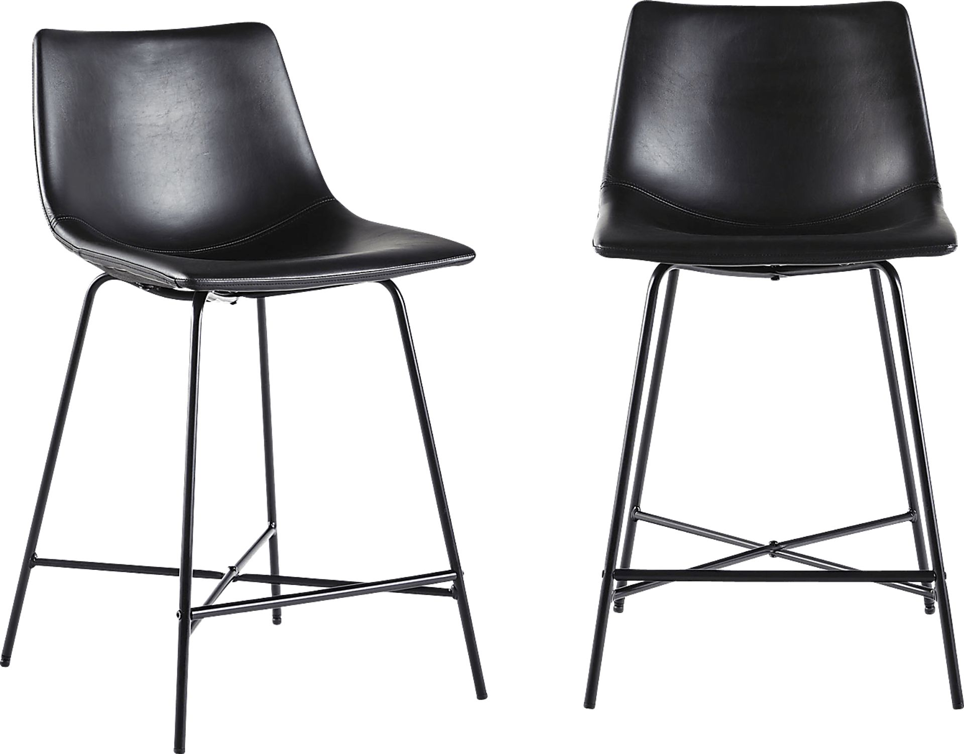 Cassamia Black Barstool, Set of 2 - Image 5