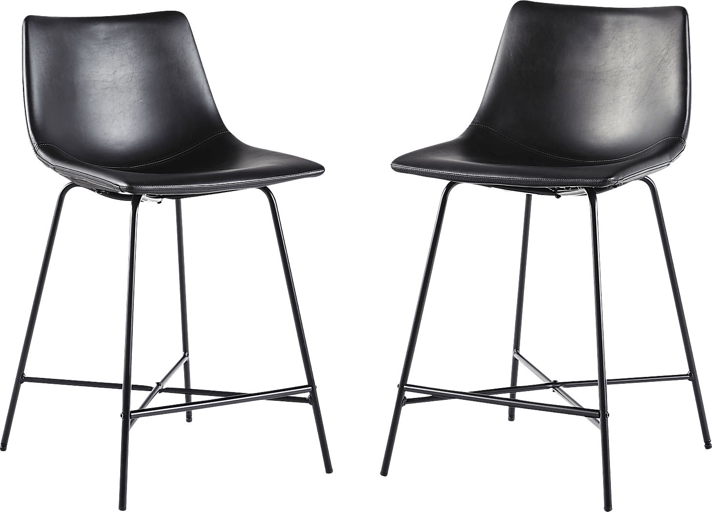 Cassamia Black Barstool, Set of 2