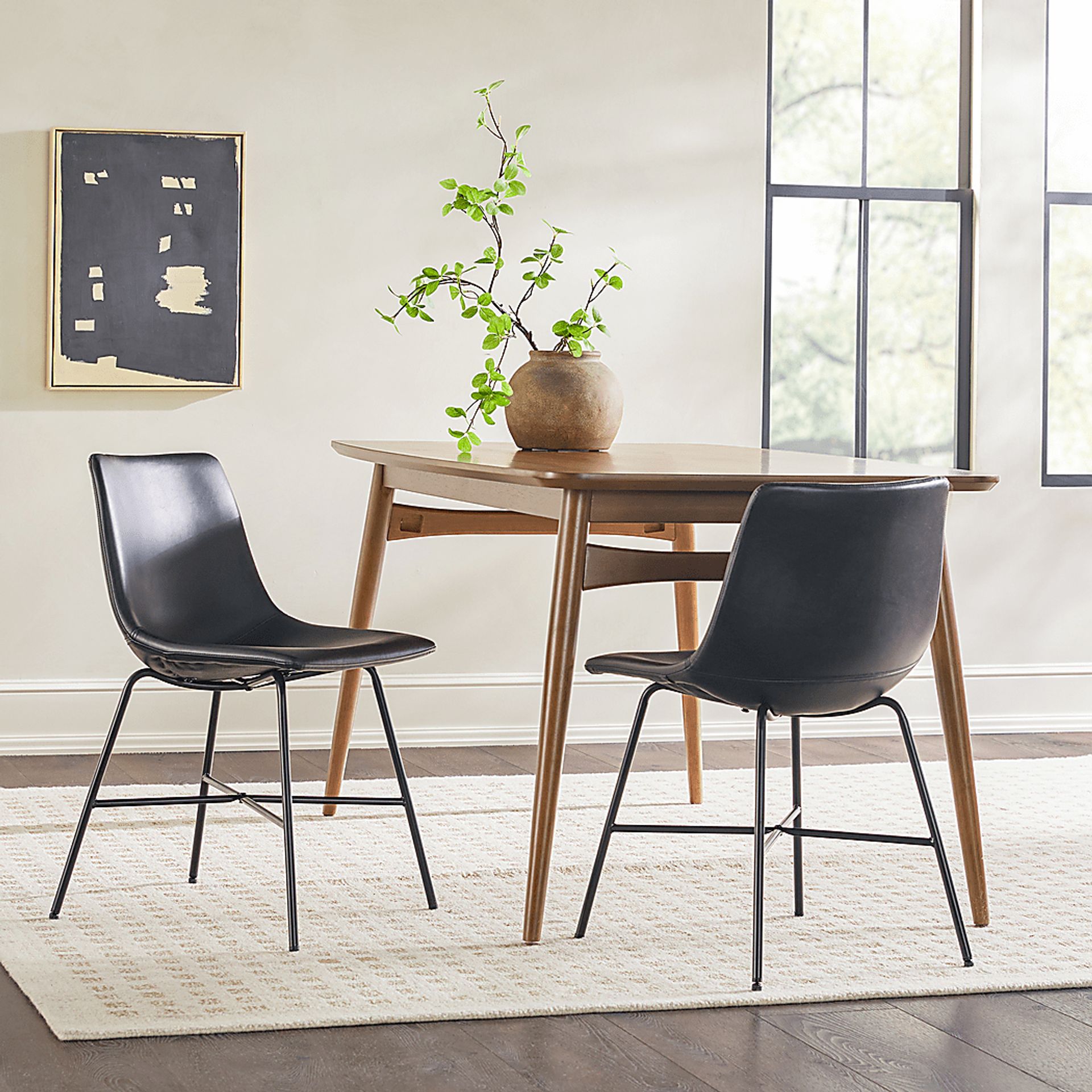 Cassamia Black Side Chair, Set of 2 - Image 2