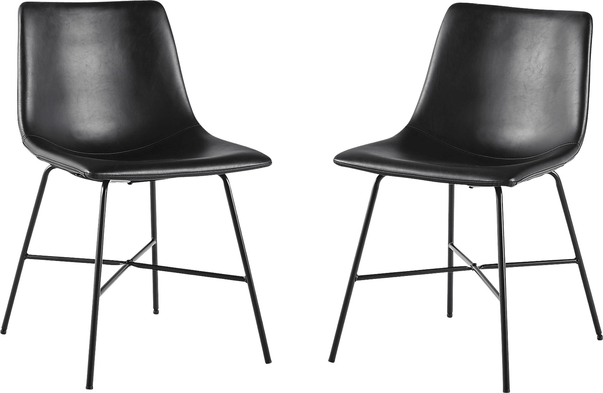 Cassamia Black Side Chair, Set of 2 - Image 1