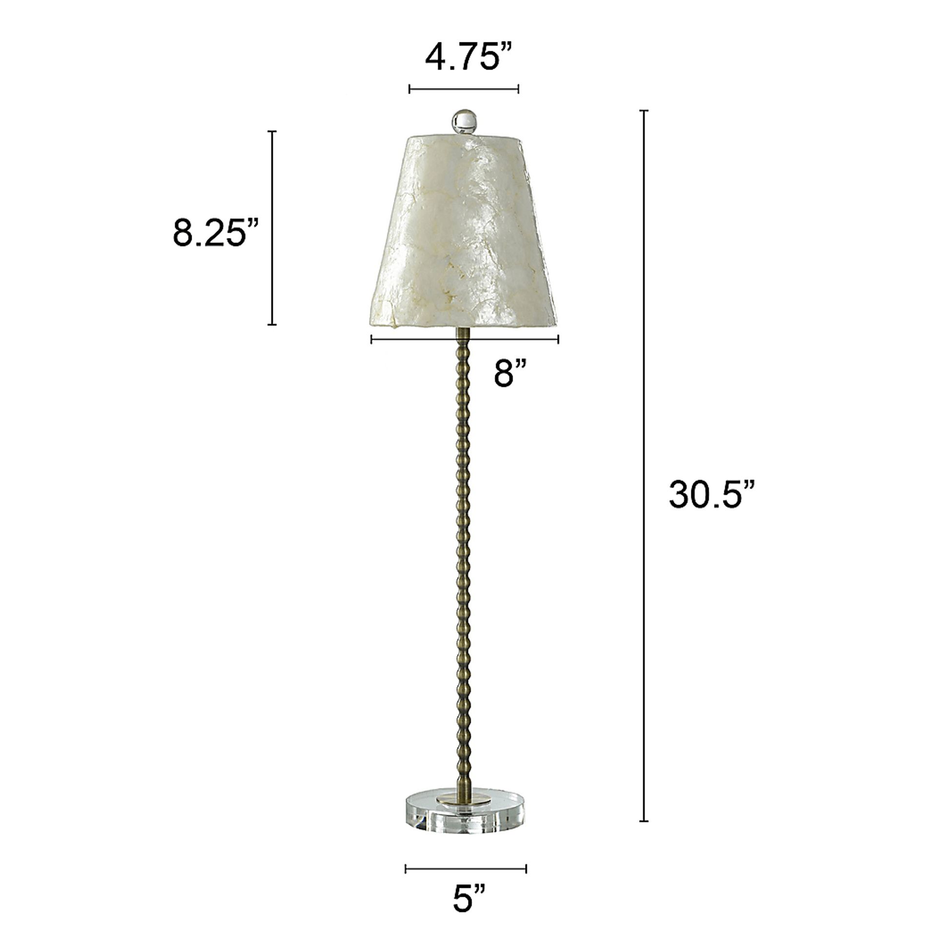 Cassana Brass Lamp - Image 3