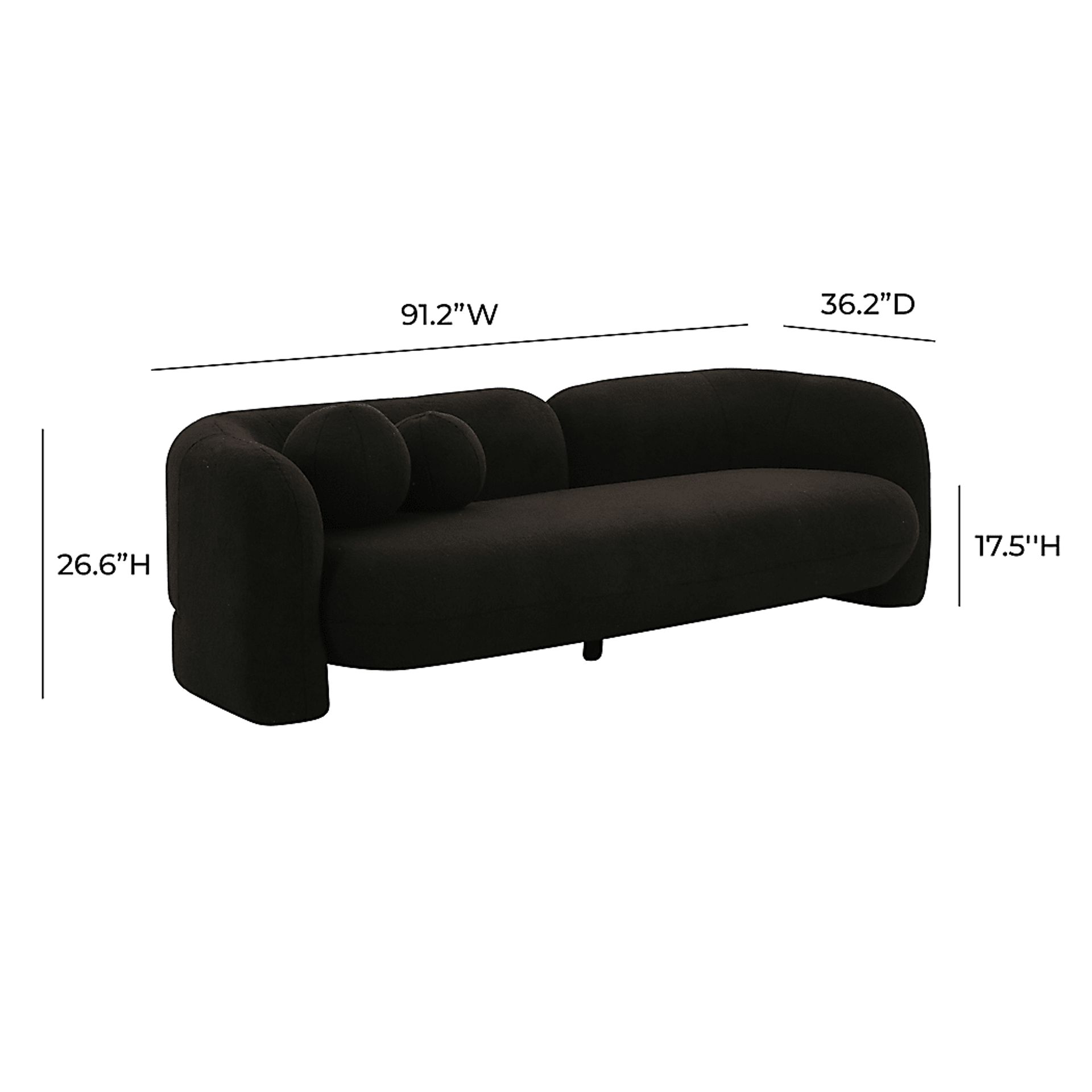 Casselwood Black Sofa - Image 6