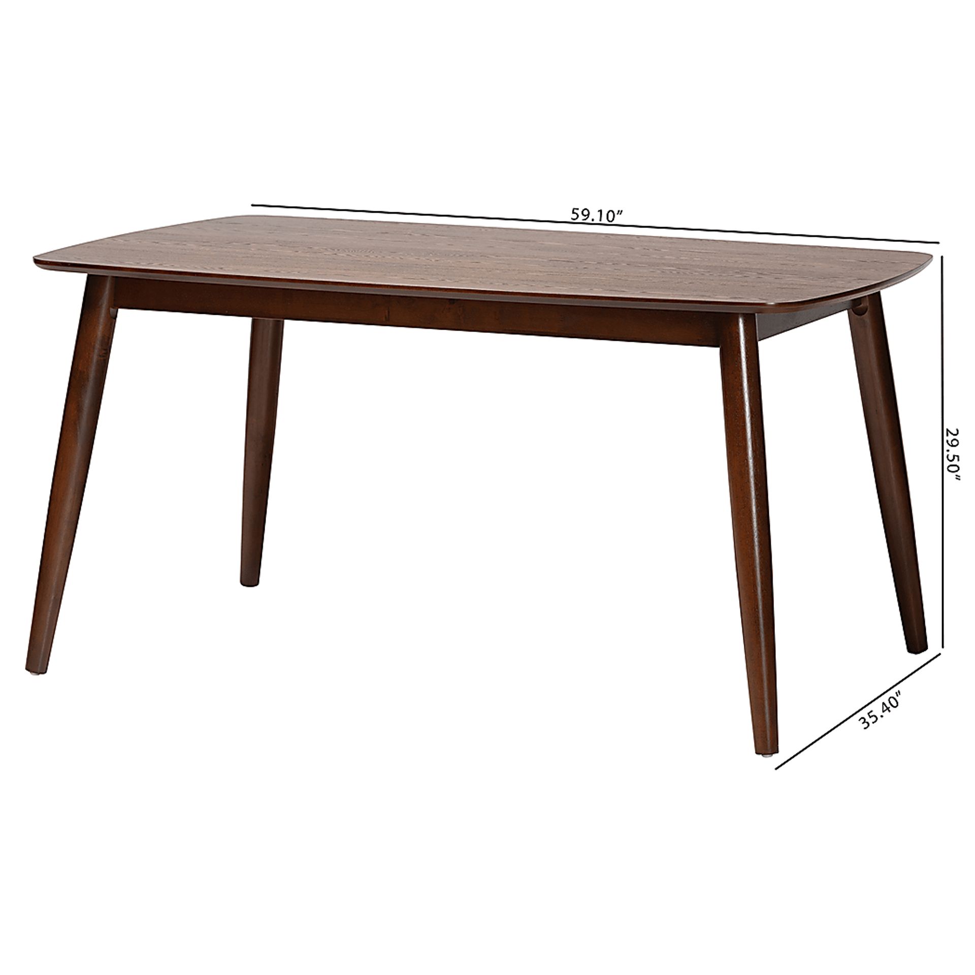 Cassimere Brown Dining Table - Image 9