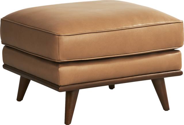 Cassina Court Caramel Leather Ottoman - Thumbnail - Image 2