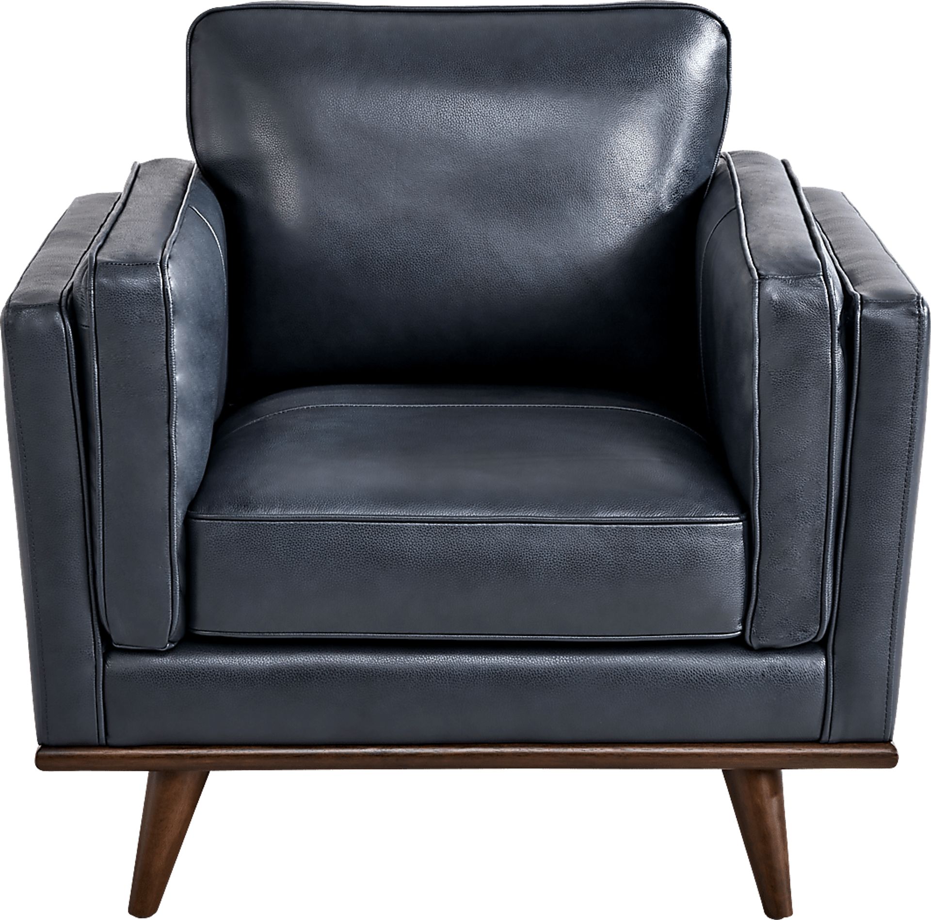 Cassina Way Navy Leather Chair - Image 2