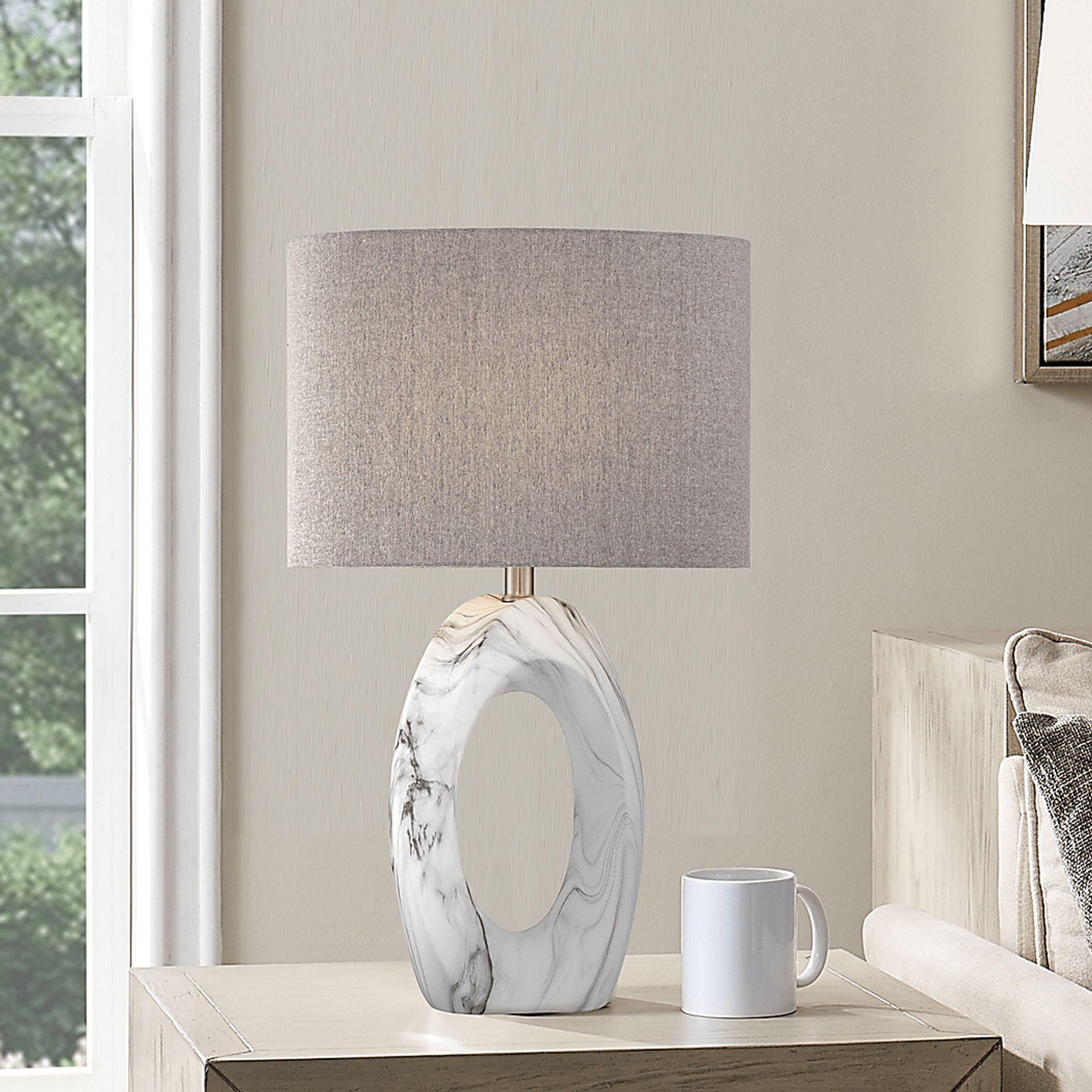 Cassington White Table Lamp - Image 3