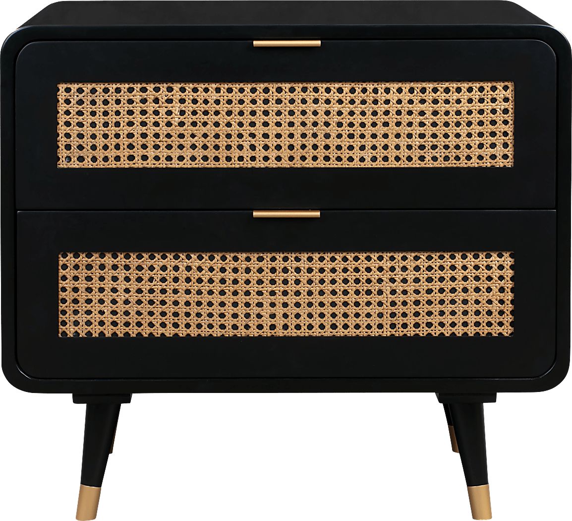 Cassiopeia Black Accent Cabinet - Thumbnail 2