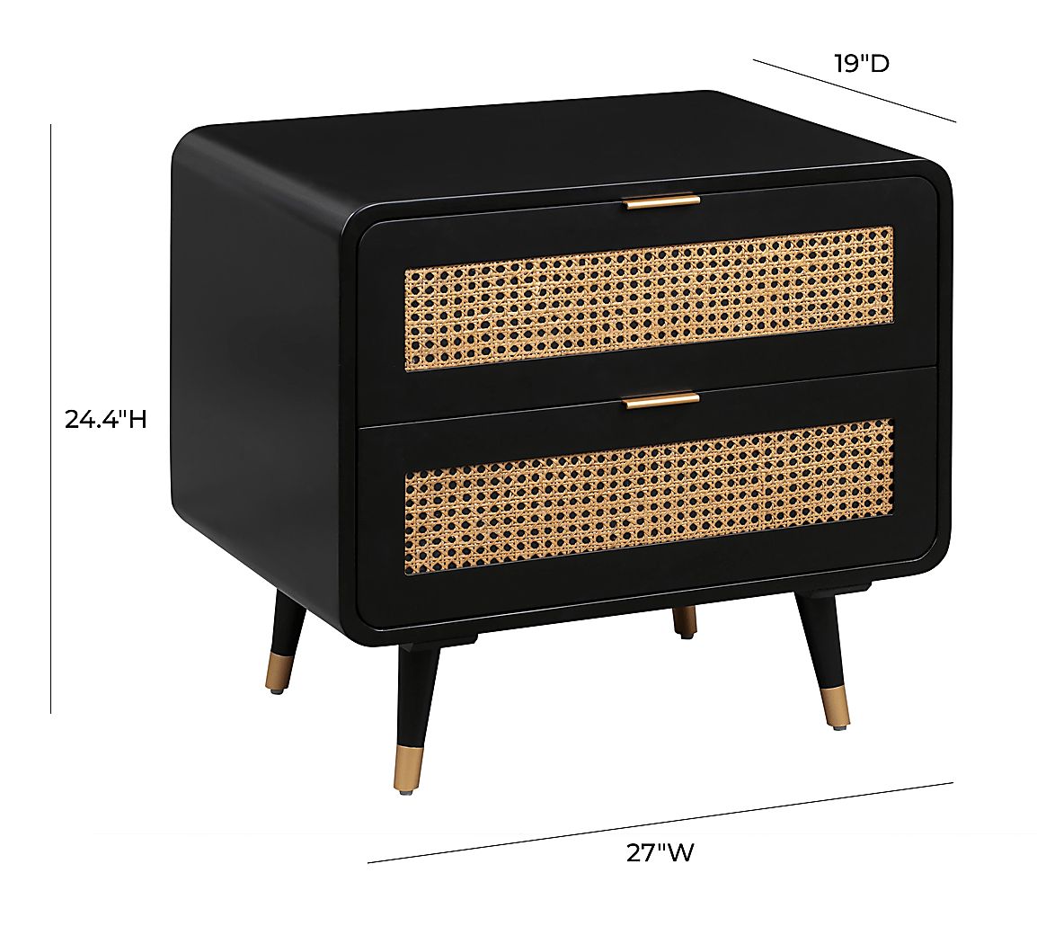 Cassiopeia Black Accent Cabinet - Thumbnail 5