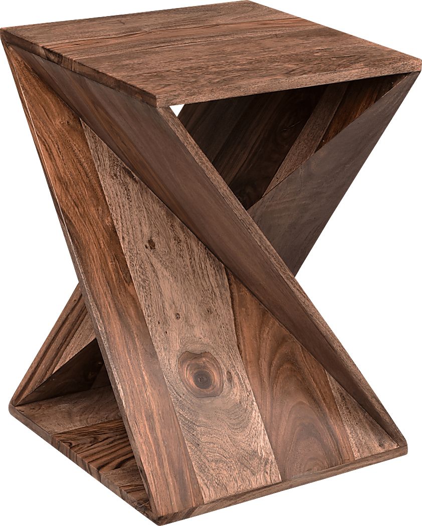 Castana Brown Accent Table