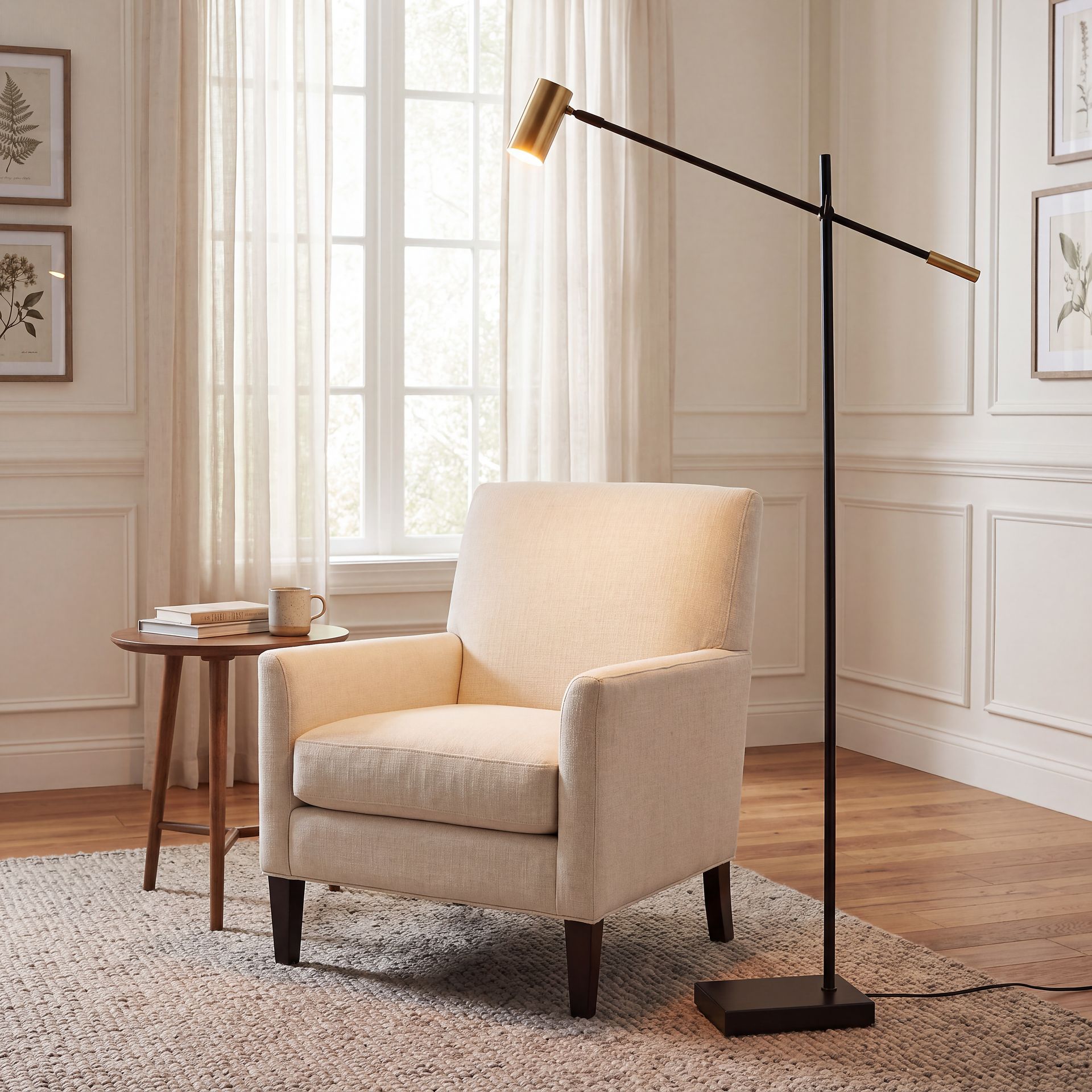Castelar Brass Floor Lamp - Image 3