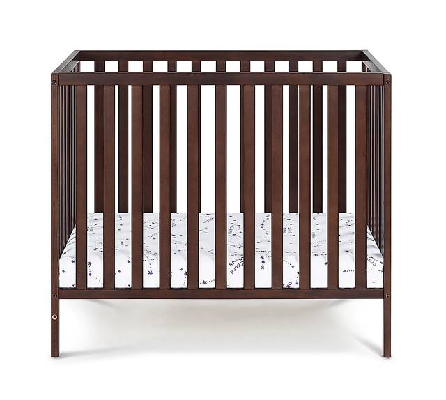 Castellon Brown Mini Crib with Mattress Pad - Thumbnail - Image 3