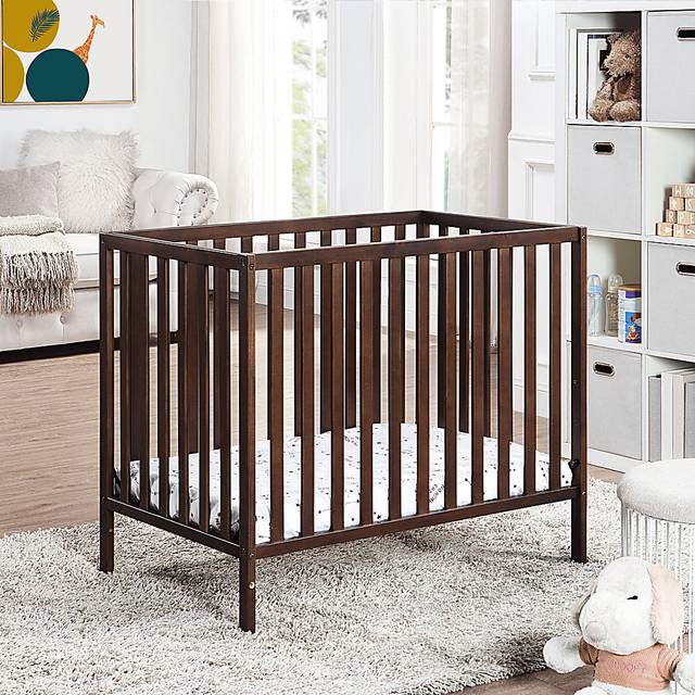 Castellon Brown Mini Crib with Mattress Pad - Thumbnail - Image 4
