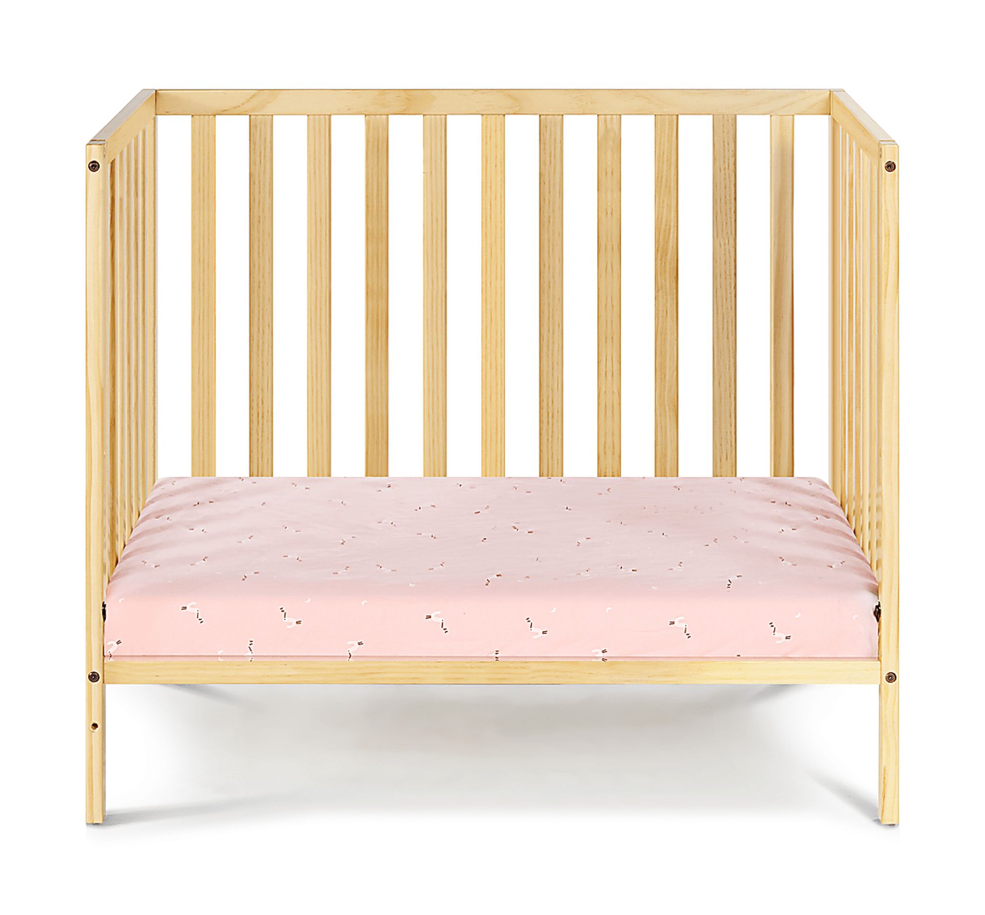 Castellon Natural Mini Crib with Mattress Pad - Image 2